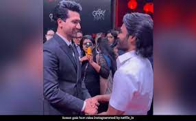 The Gray Man Premiere: Vicky Kaushal Gives Dhanush A Warm Hug On The Red Carpet